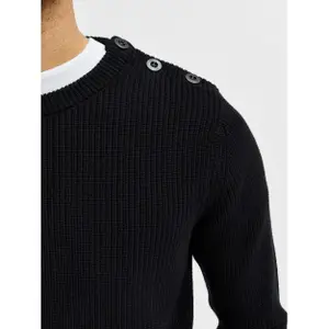 Pullover Selected Irven manches longues knit button col rond image-4