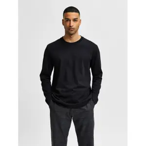 T-shirt Selected manches longues Col rond Relaxcolman 200 image-1