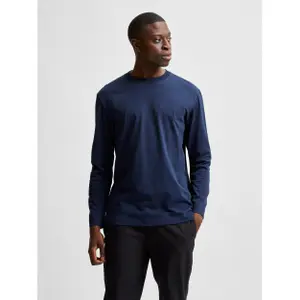 T-shirt Selected manches longues Col rond Relaxcolman 200 image-1