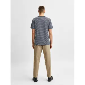 T-shirt Selected manches courtes Col rond Norman 180 rayé image-5