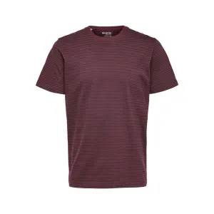 T-shirt Selected manches courtes Col rond Norman 180 rayé image-0