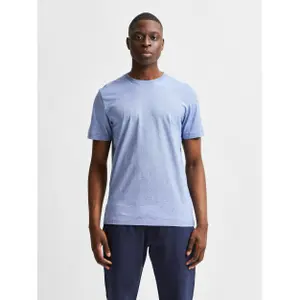 T-shirt Selected manches courtes Col rond Norman 180 mini rayure image-1