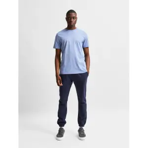 T-shirt Selected manches courtes Col rond Norman 180 mini rayure image-4