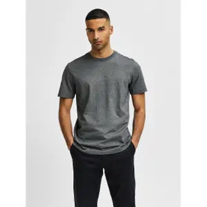 T-shirt Selected manches courtes Col rond Norman 180 mini rayure image-1