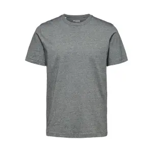 T-shirt Selected manches courtes Col rond Norman 180 mini rayure image-0