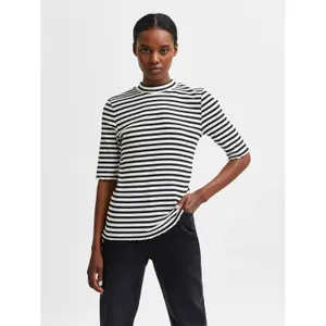 Damen-T-Shirt mit 2/4 Ärmeln Selected Anna image-1