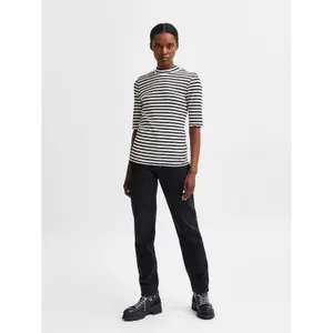 Damen-T-Shirt mit 2/4 Ärmeln Selected Anna image-3