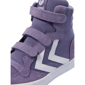 Children's high top sneakers Hummel Stadil canvas mono image-5