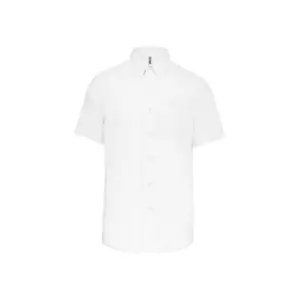 Short sleeve shirt Kariban blanc image-0