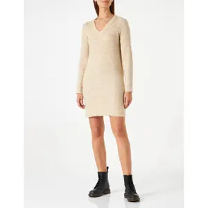 Robe manches longues col V femme Pieces Ellen image-1