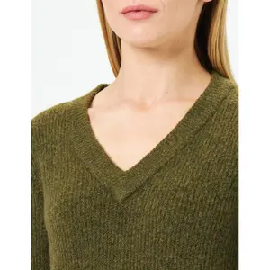 Robe manches longues col V femme Pieces Ellen image-3