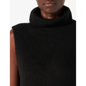 Gilet long en maille à Col roulé femme Pieces Ellen image-3