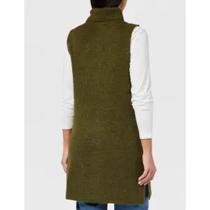 Gilet long en maille à Col roulé femme Pieces Ellen image-2
