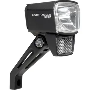 front bike light on fork to see at 70 m and visible at 4 km Trelock VAE E-Bike Ls380 Bike-I 6-12V 50Lux image-2