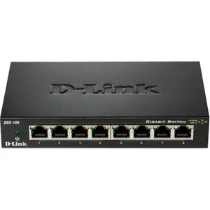 Switch 8 ports D-Link 10/100/1000 boitier mï¿½tal - DGS-108 image-1