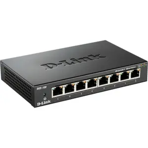 Switch 8 ports D-Link 10/100/1000 boitier mï¿½tal - DGS-108 image-2