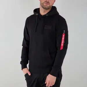Hoodie Alpha Industries Red Stripe image-2
