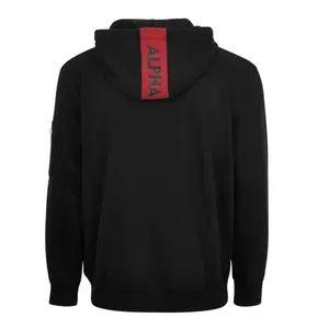 Hoodie Alpha Industries Red Stripe image-4
