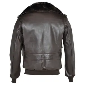 Giacca con collo rimovibile Schott flight image-3