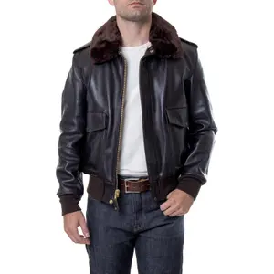 Giacca con collo rimovibile Schott flight image-2