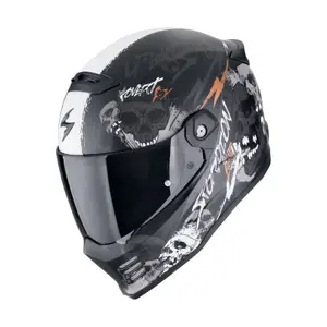 Full face motorcycle helmet Scorpion Covert FX Skullz image-1