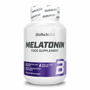 Lot of 12 jars of vitamin melatonin Biotech USA - 90 comp image-0