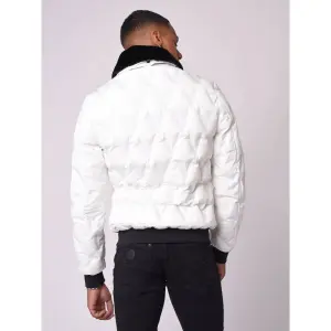 Casaco acolchoado com gola de pele Project X Paris image-2