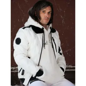 Casaco acolchoado com gola de pele Project X Paris image-1