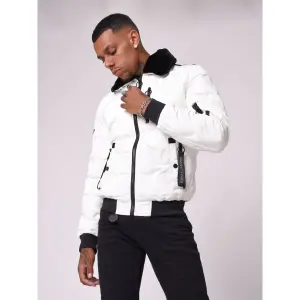 Casaco acolchoado com gola de pele Project X Paris image-3