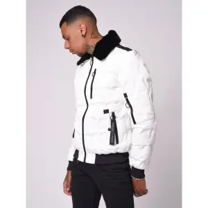 Casaco acolchoado com gola de pele Project X Paris image-4