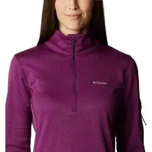Damen Sweatshirt mit 1/2 Reißverschluss Columbia Park View Grid Fleece image-3