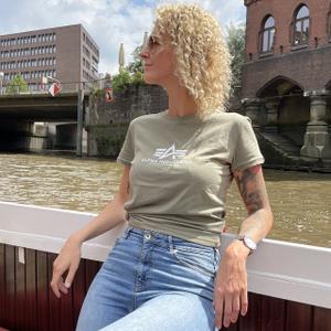 Frauen-T-Shirt Alpha Industries New Basic image-2