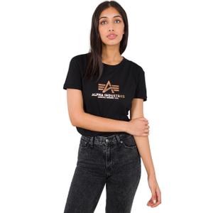 Damen-T-Shirt Alpha Industries New Basic Foil Print image-1
