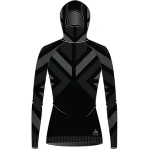 Maillot de mujer l/s Odlo with Facemask Natural+Kinsh image-0
