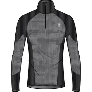 Camiseta de manga larga Odlo Turtle neck half zip Blackcom image-0