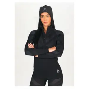 Maillot de mujer l/s Odlo Turtle neck half zip Natural Basic image-0