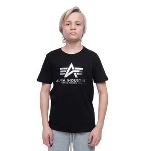 Child's T-shirt Alpha Industries Basic Foil Print image-2