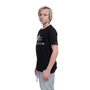 Child's T-shirt Alpha Industries Basic Foil Print image-4