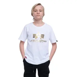 Child's T-shirt Alpha Industries Basic Foil Print image-0