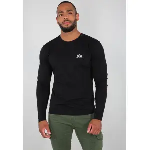 T-shirt maniche lunghe Alpha Industries Basic Small Logo image-0