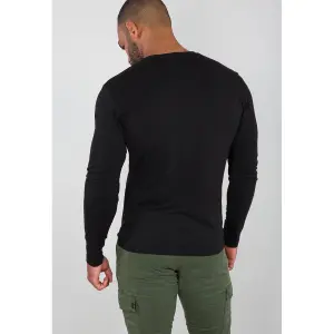 T-shirt maniche lunghe Alpha Industries Basic Small Logo image-3