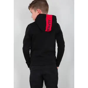 Kid hoodie Alpha Industries Red Stripe image-1