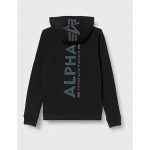 Kinder-Kapuzenpullover Alpha Industries Back Print Rainbow Reflective image-1