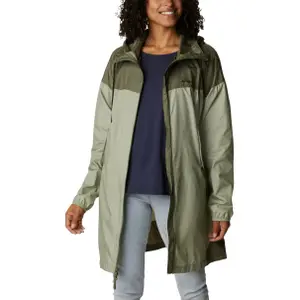 Vindtæt jakke til kvinder Columbia Flash Challenger Long image-1