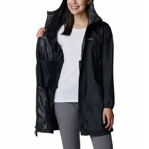 Chaqueta cortavientos para mujer Columbia Flash Challenger Long image-1