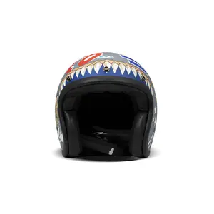 Casque moto jet DMD Vintage Wolf image-1