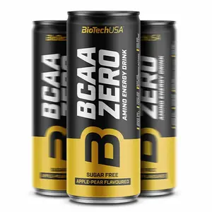 24 cans of energy drinks Biotech USA BCAA ZERO Energy Drink - Pomme-poire image-0