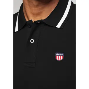 Polo-Shirt aus Baumwoll-Piqué Gant Retro Shield image-2
