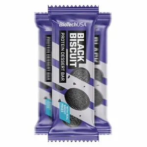 Barrita proteica de postre Biotech USA - Black biscuit (x20) image-0