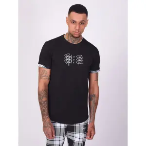 Dreifach besticktes kariertes Revers-T-Shirt Project X Paris image-2